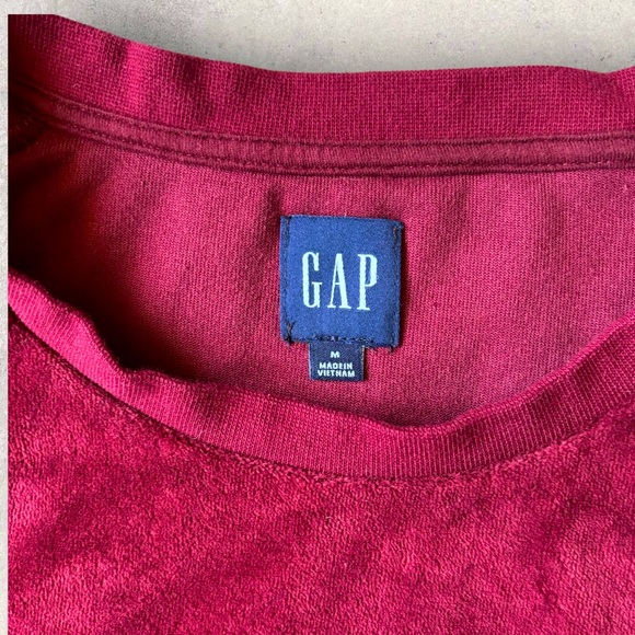 Gap Velour 2 Piece Track Pant Sweater Set Crimson Size Small - Picture 3 of 16